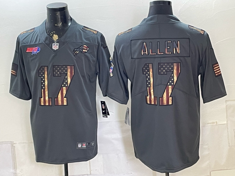 Men 2026 Buffalo Bills #17 Allen grey Nike Limited NFL Jersey 0822001